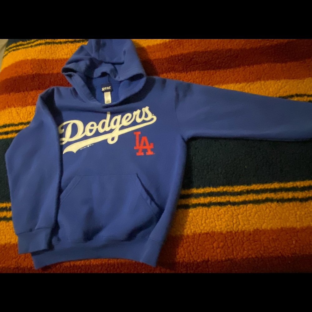 Boys Dodgers Hoodie Sweater Size Small. Excellent Condition.